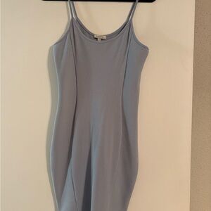 Papaya Gray Spaghetti Strap Slip Dress